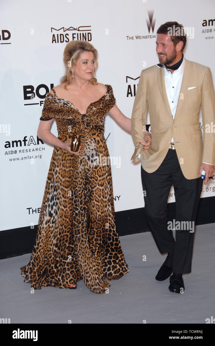 CANNES, FRANCE. May 23, 2007: Catherine Deneuve at amfAR's Cinema