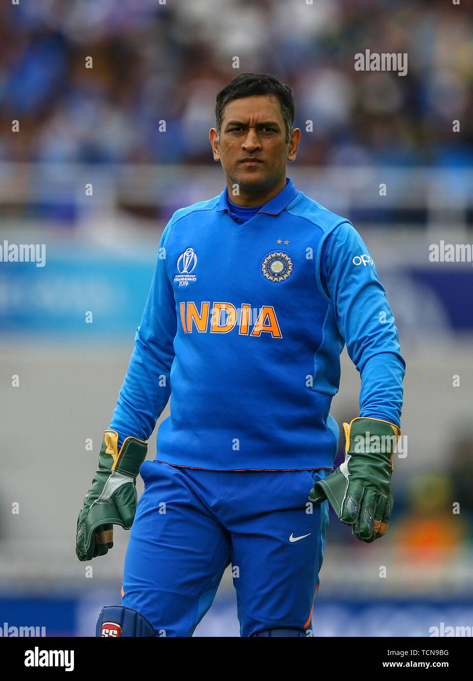 The Kia Oval, London, UK. 9th June, 2019. ICC Cricket World Cup, New  Zealand versus Australia; MS Dhoni of India keeping wicket Credit: Action  Plus Sports/Alamy Live News Stock Photo - Alamy