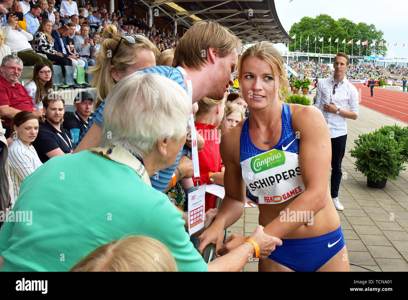 Hengelo Netherlands 09th June 2019 Hengelo 09 06 2019 Dafne Schippers During The Finals Of The Fbk Games Credit Pro Shots Alamy Live News Stock Photo Alamy