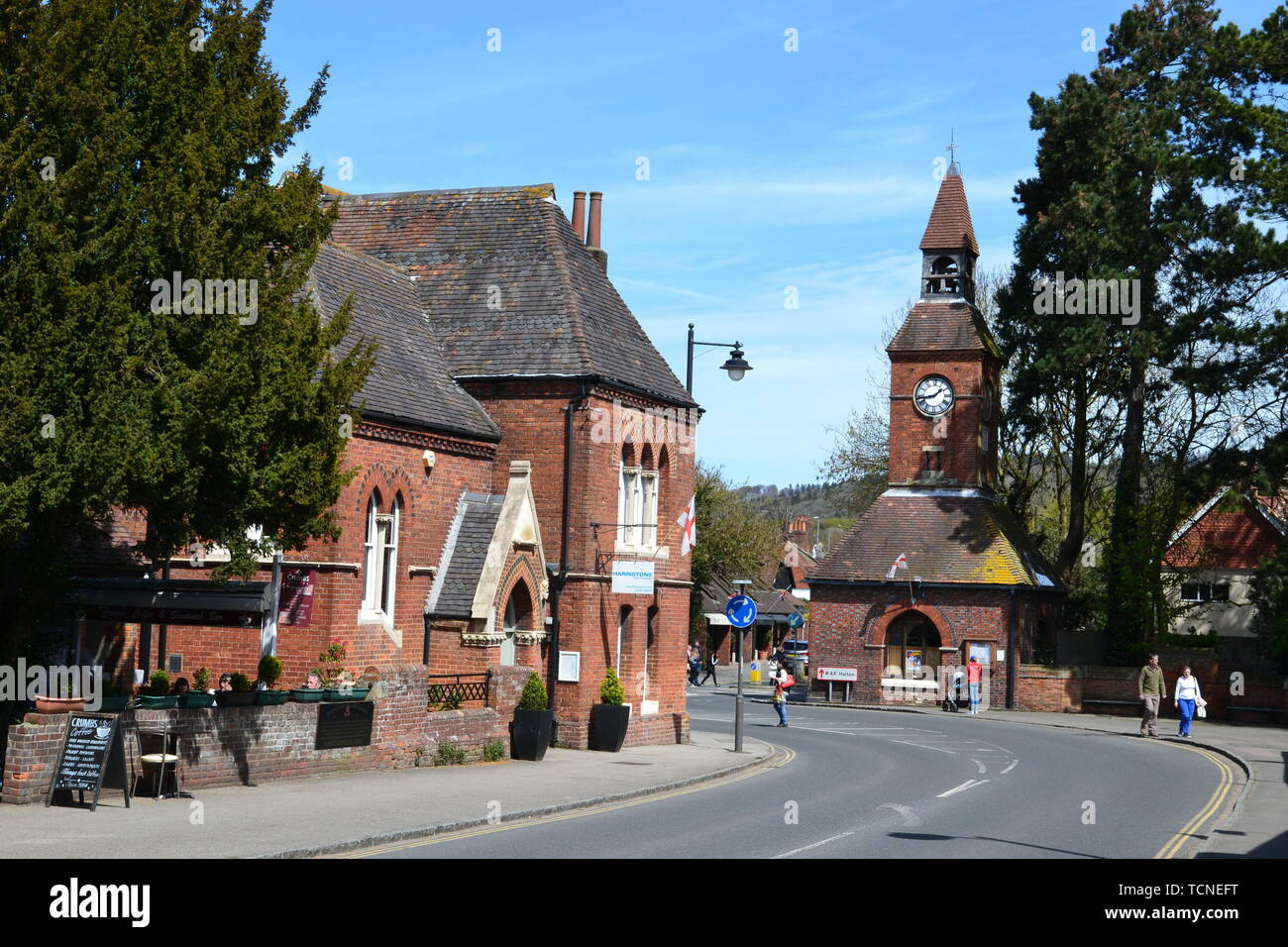 Wendover Clock Tower and Town House, Wendover town centre, Buckinghamshire, UK Stock Photo Alamy