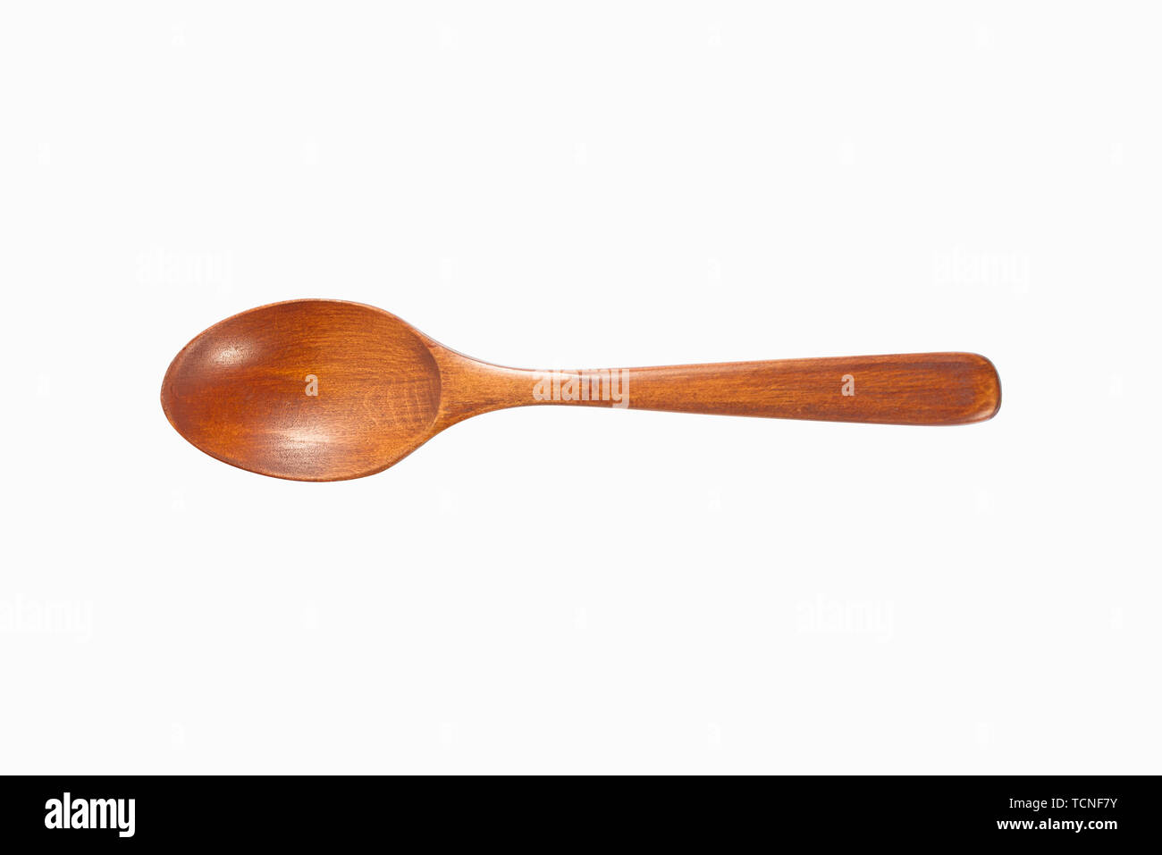 A wooden spoon isolated on a white background Stock Photo