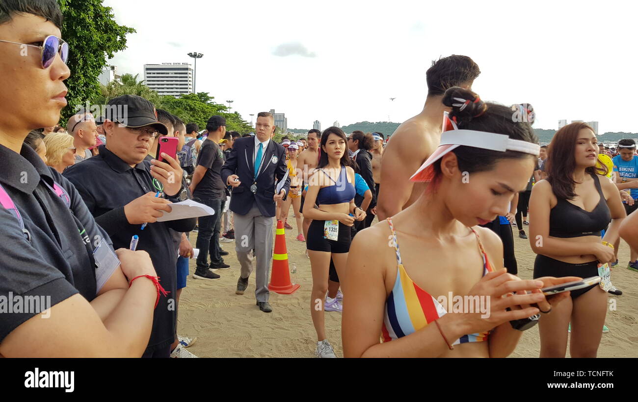 PATTAYA, THAILAND JUNE 8, 2019 Representative from Guinness World