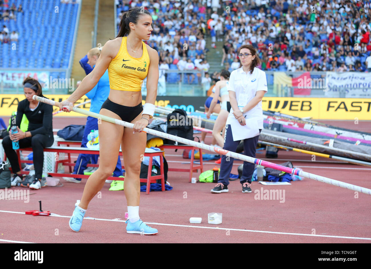 ROME, ITALY JUN 06 Sonia Malavisi of Italy competes in the Women