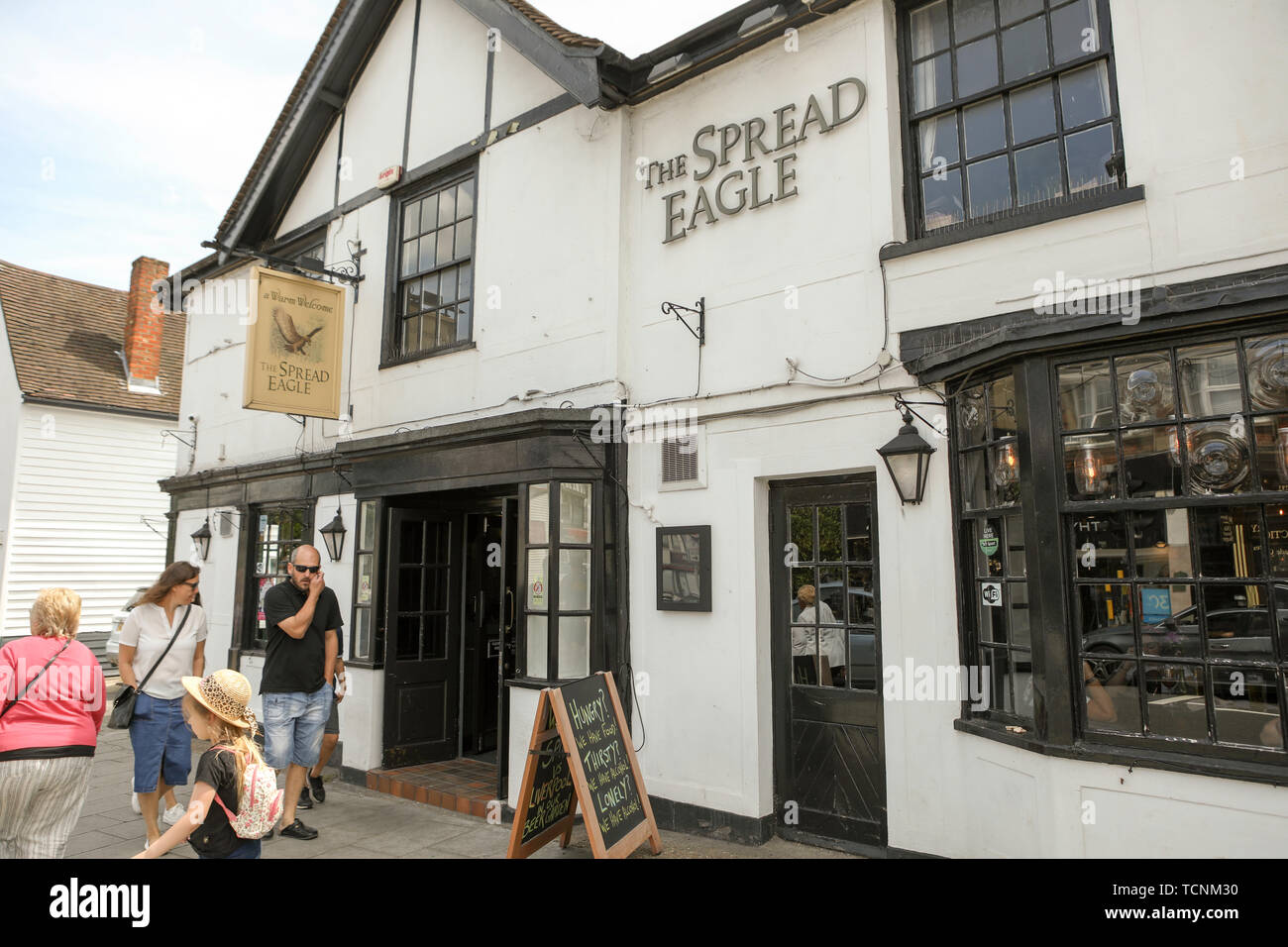 Rayleigh, Essex, UK. The Spread Eagle public house in Rayleigh High Street Stock Photo Alamy