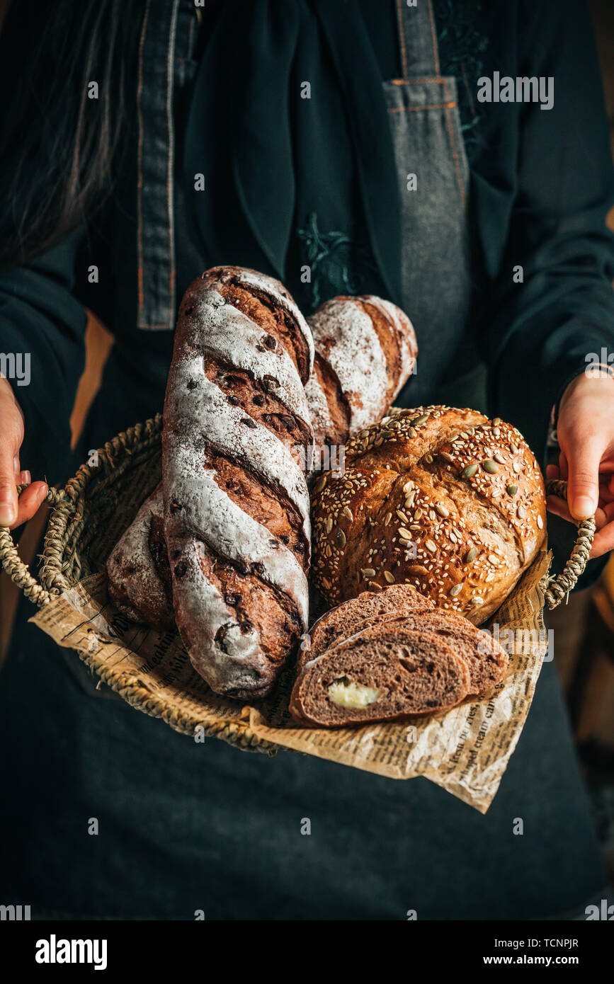 Soft European bread Stock Photo Alamy