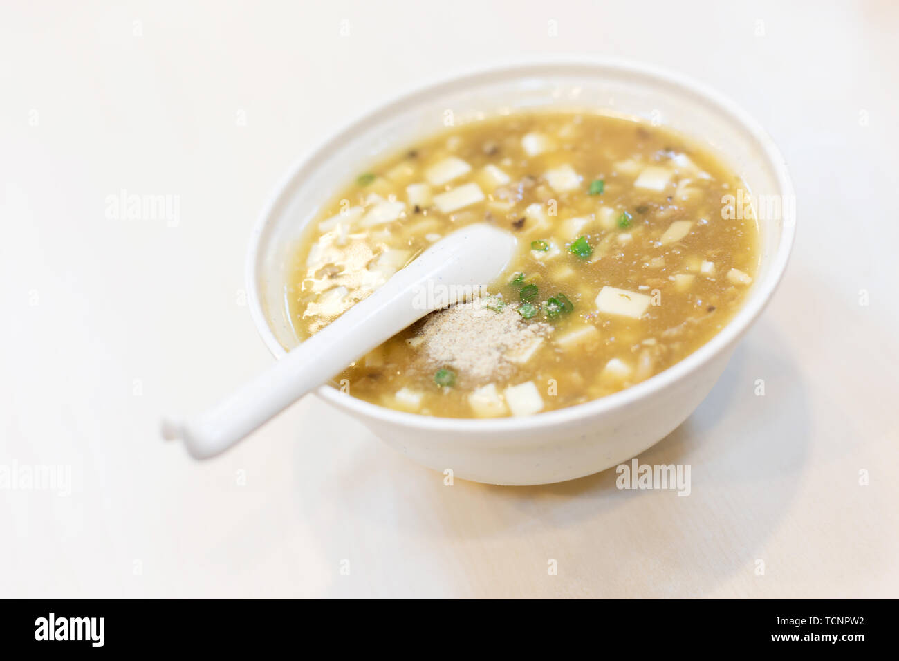 tofu soup Chinese food Stock Photo - Alamy