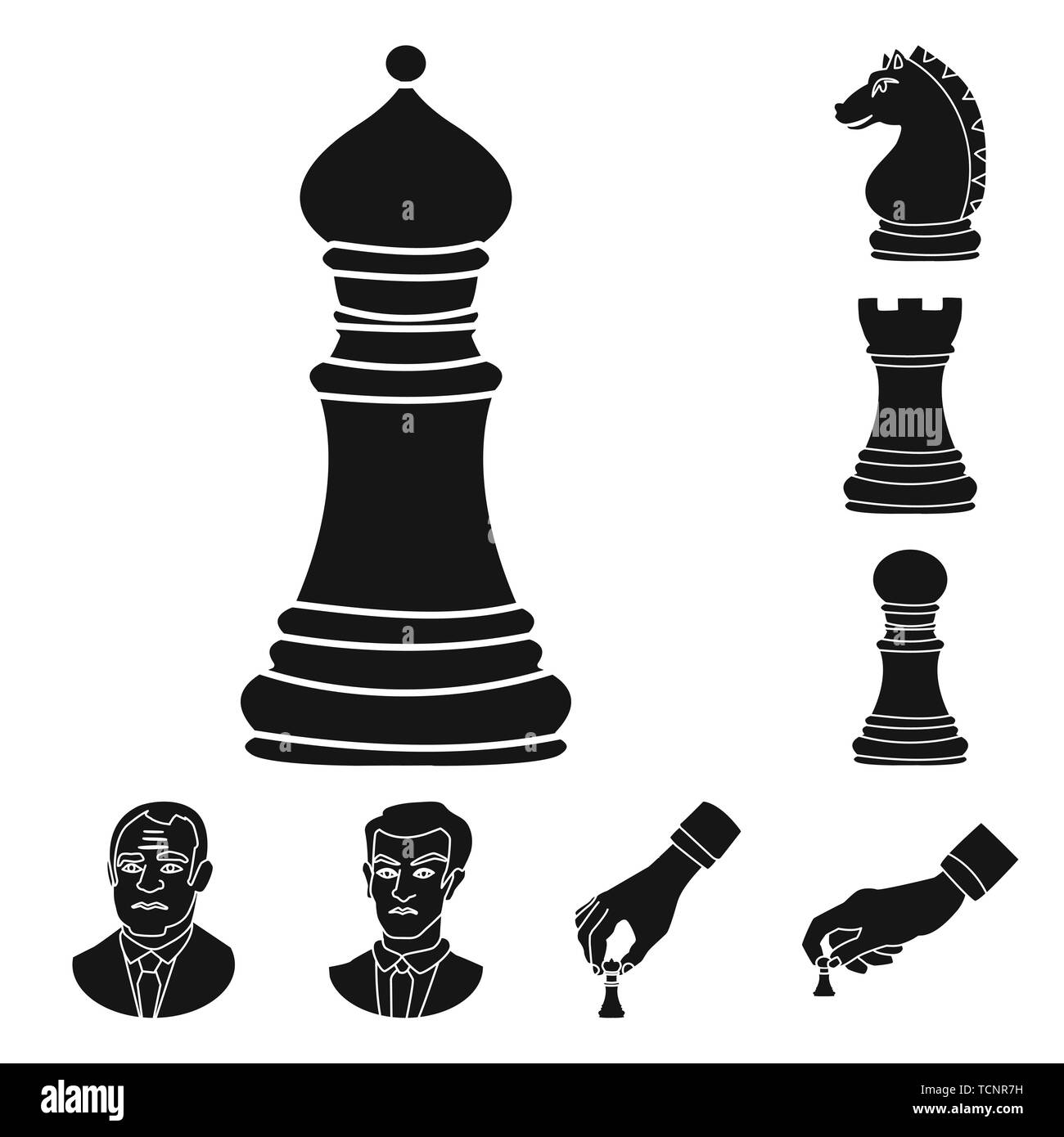 bishop,knight,rook,pawn,man,hand,strategic,horse,board,face,businessman,king,championship,castle,white,person,profile,concept,tower,figure,hair,business,check,head,network,counter,portrait,move,club,target,chess,game,piece,strategy,tactical,play,checkmate,thin,set,vector,icon,illustration,isolated,collection,design,element,graphic,sign,black,simple Vector Vectors , Stock Vector