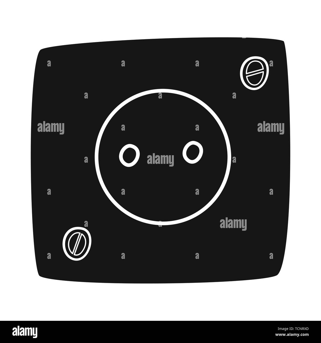 Vector illustration of socket and electric icon. Set of socket and ...