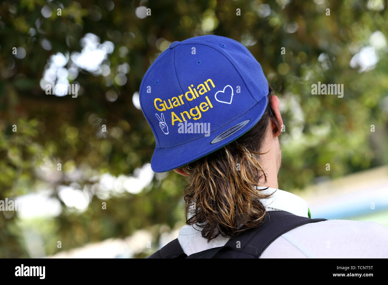 A group staging an awareness campaign in Bognor Regis highlighting depression and mental Health awareness. UK. Stock Photo