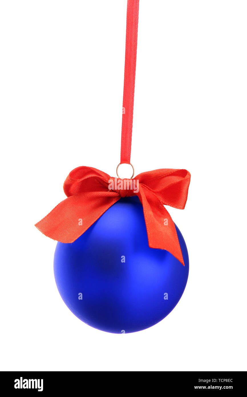 Beautiful Christmas ball, isolated on white Stock Photo - Alamy