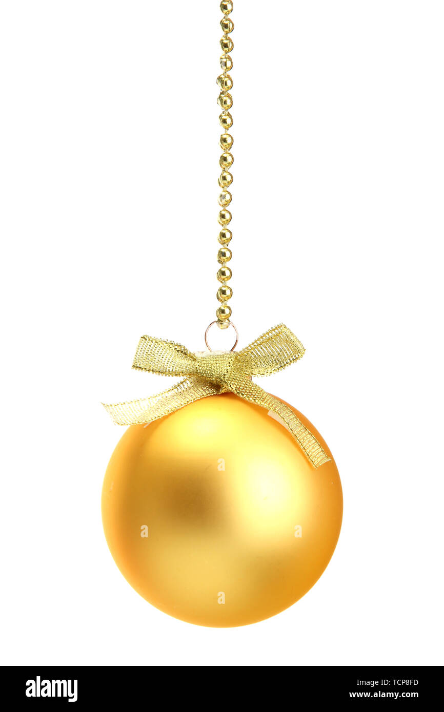 beautiful christmas ball, isolated on white Stock Photo - Alamy