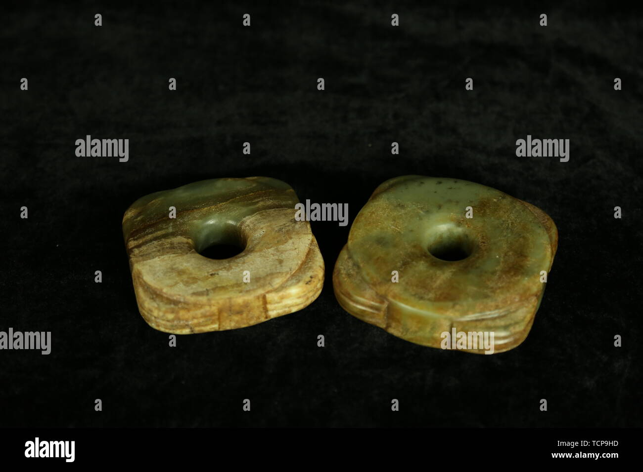 Antique jade jade bronze collection Stock Photo Alamy