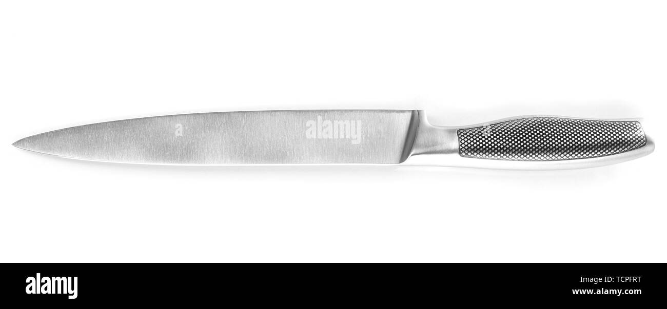 Carving knife isolated on white Stock Photo Alamy