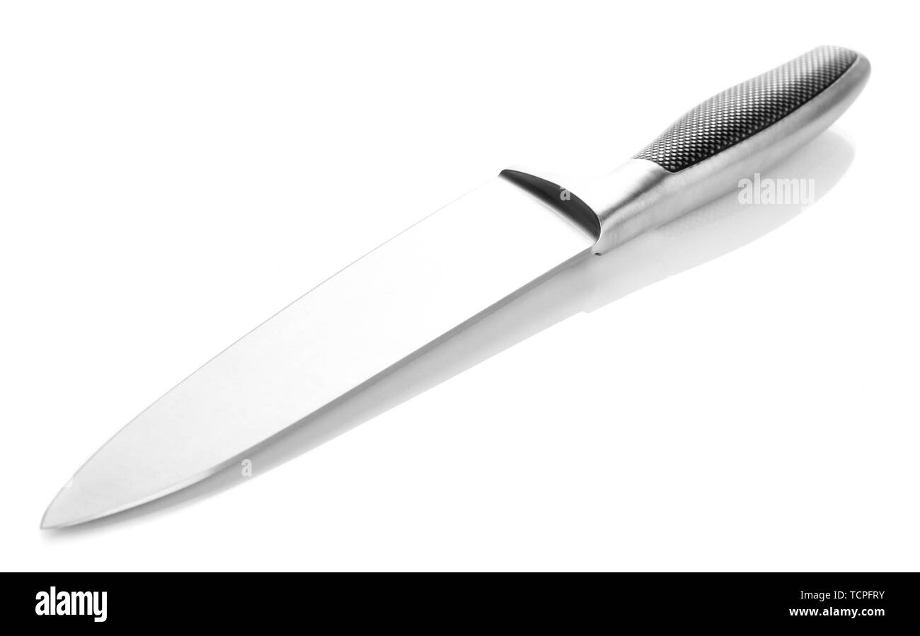 Carving knife isolated on white Stock Photo Alamy