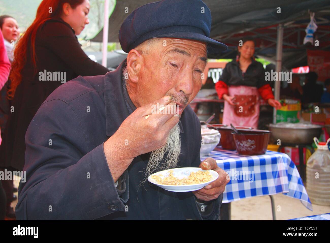 On May 5, 2018, at the Taishui Village Cultural Temple Fair in Sancha ...