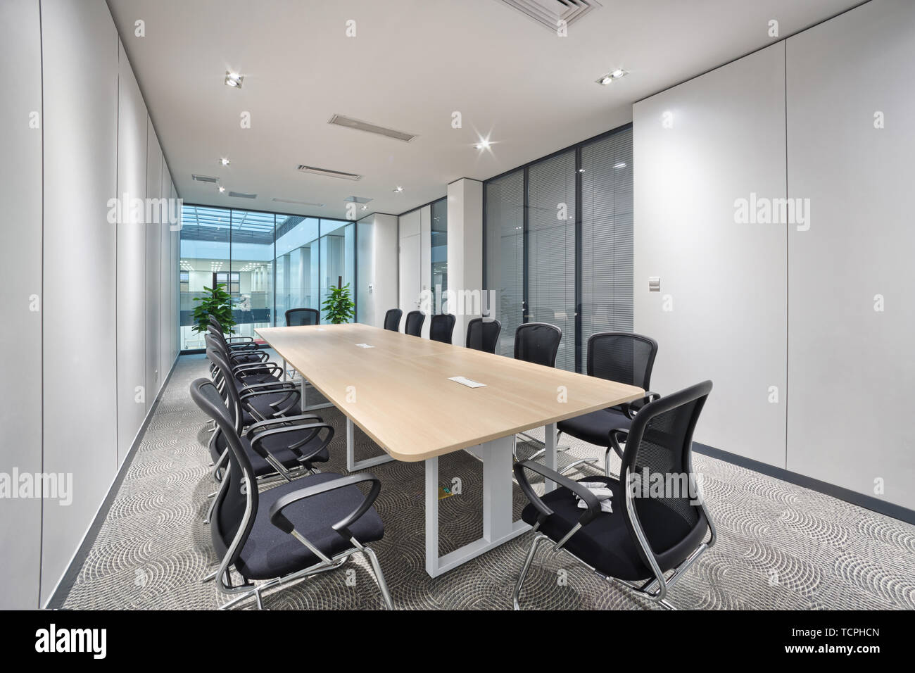 Modern Office Meeting Room Interior Stock Photo 248817653