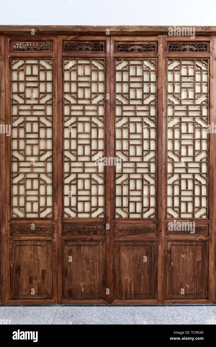 Chinese ancient buildings, doors and windows Stock Photo - Alamy