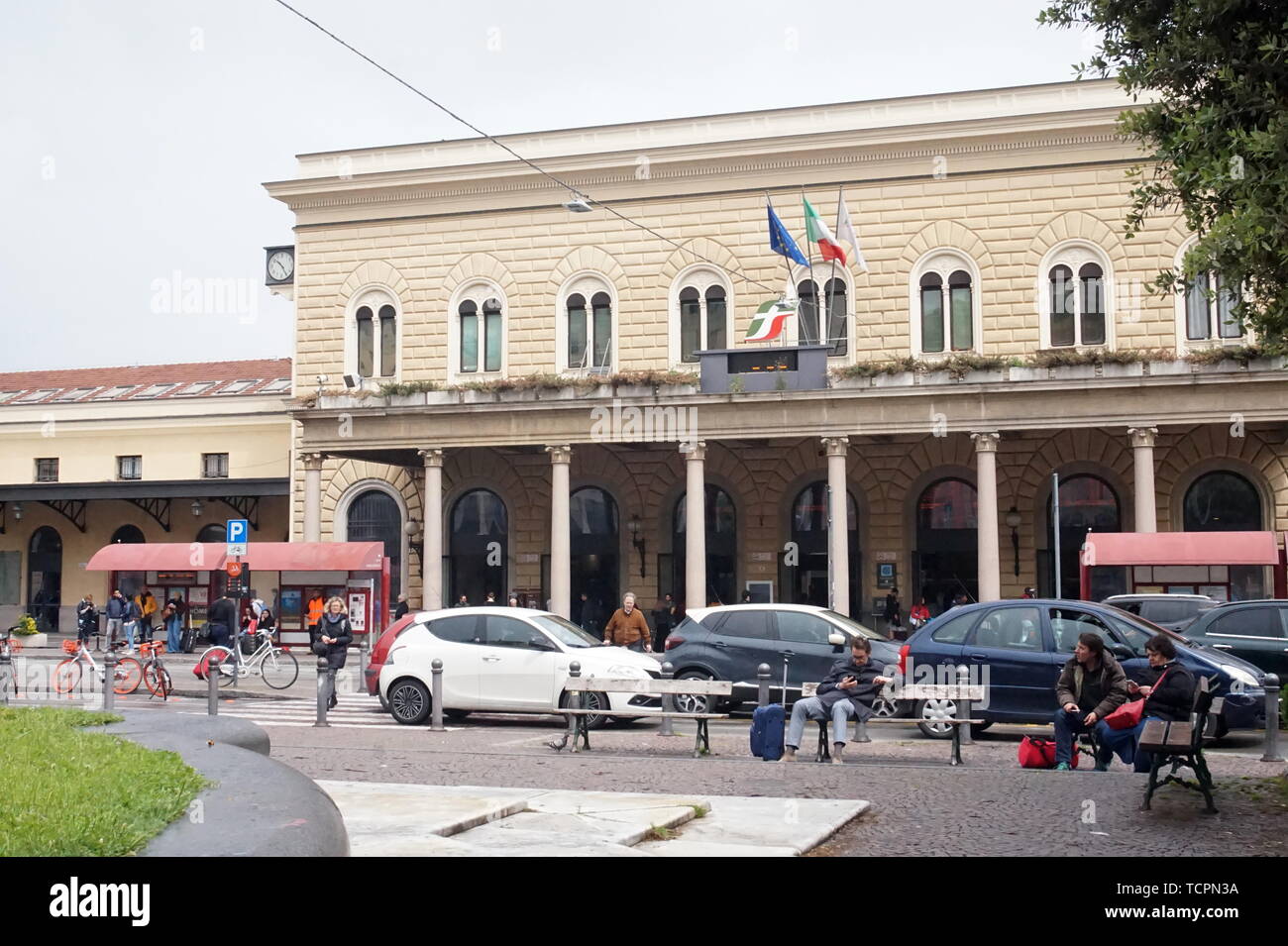 Bologna train station, Italy Stock Photo