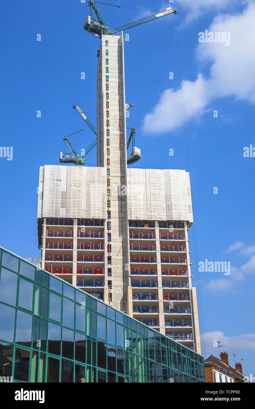 Cores of the new high rise mixed use Victoria Square retail commercial