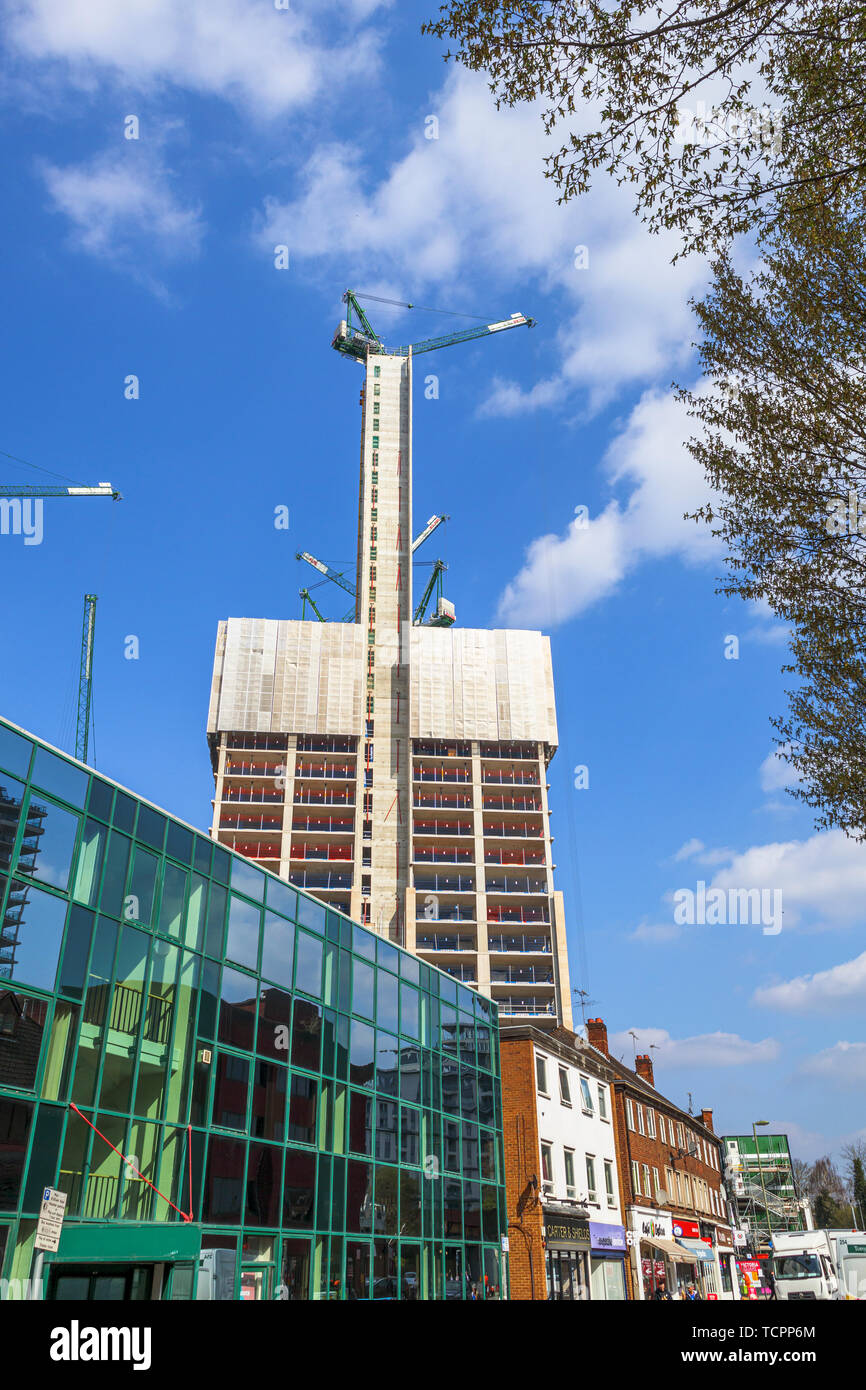 Cores of the new high rise mixed use Victoria Square retail commercial