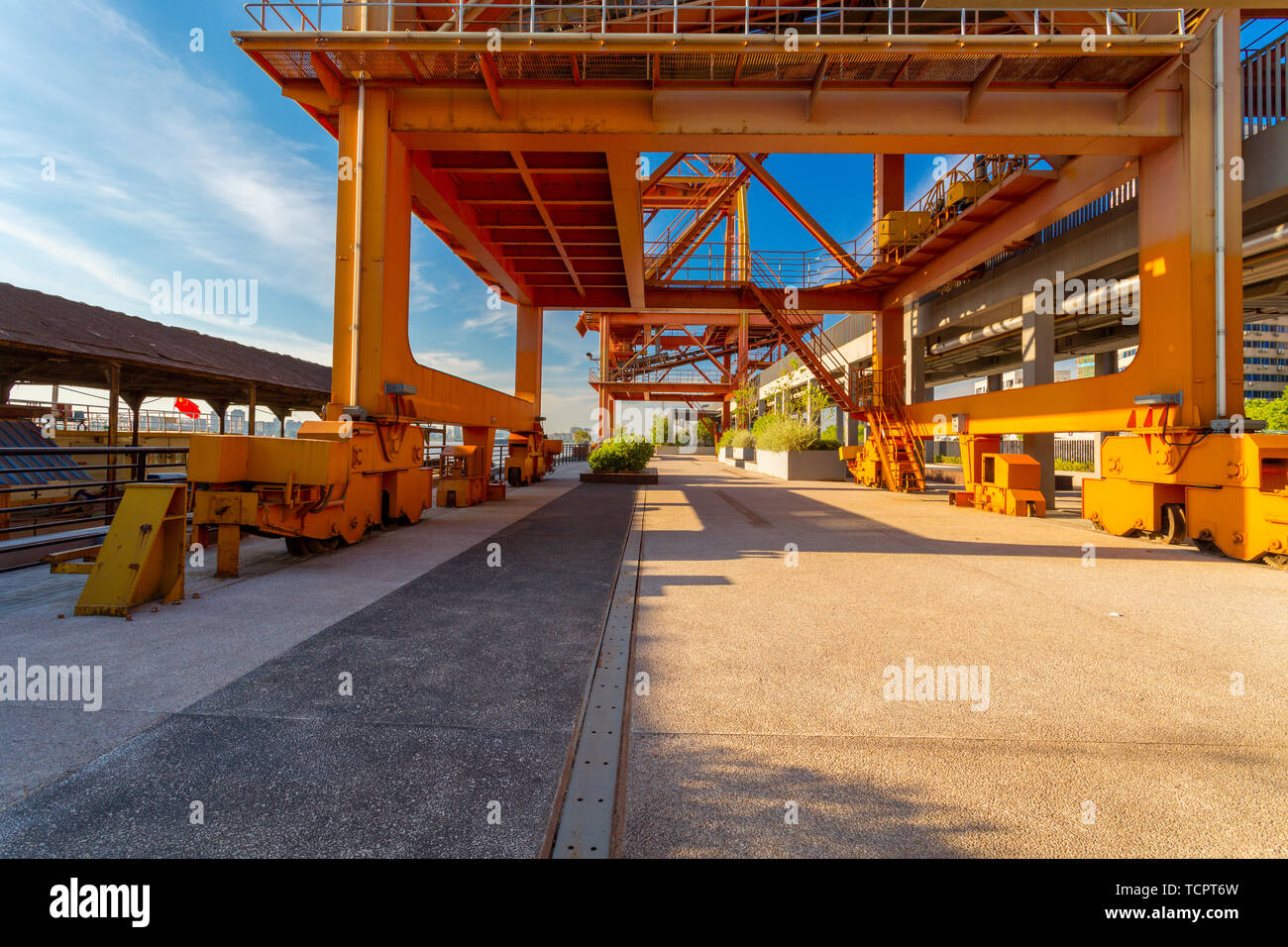 Power Plant Park Stock Photo Alamy