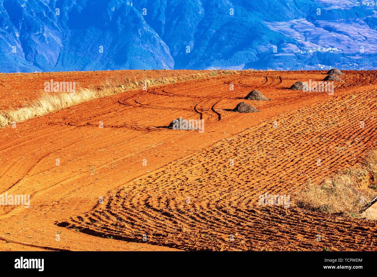 Red land, Yunnan; Dongchuan, Kunming Stock Photo Alamy