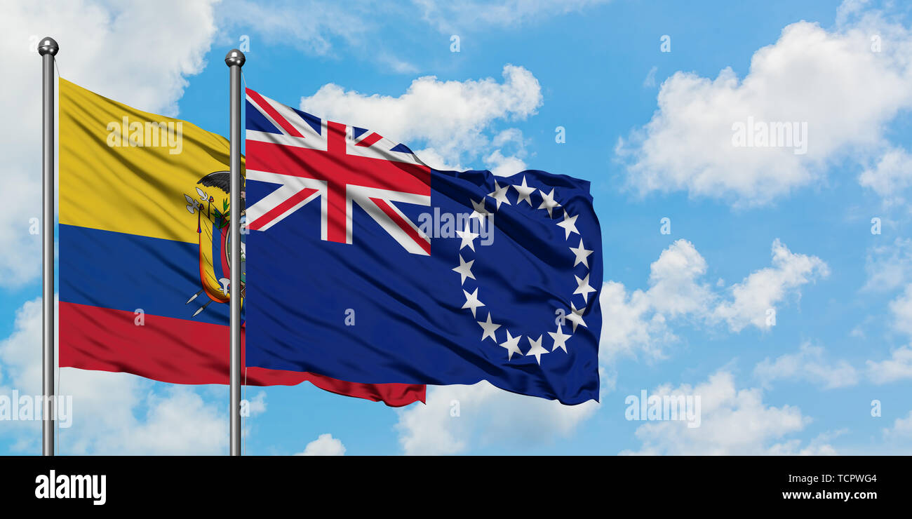Ecuador cook islands flag hi-res stock photography and images - Alamy