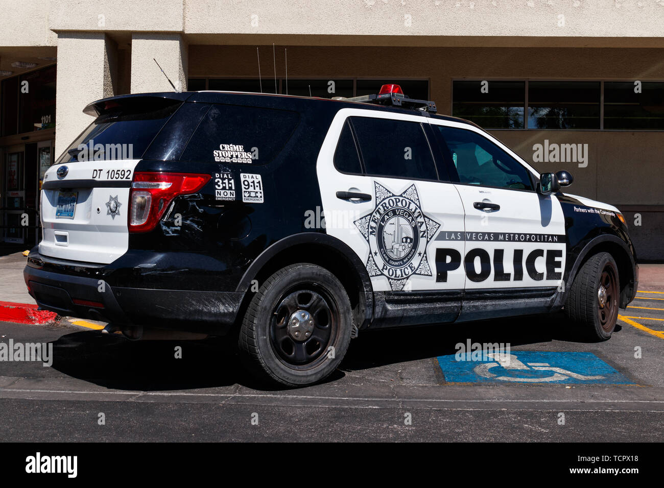 Las Vegas Metropolitan Police Department SUV. LVMPD has jurisdiction in  Clark County Stock Photo - Alamy