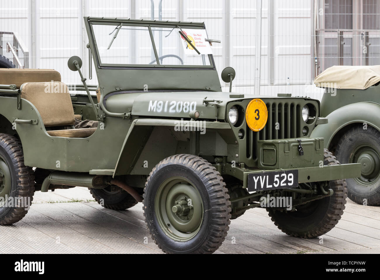 A vintage world war two jeep Stock Photo