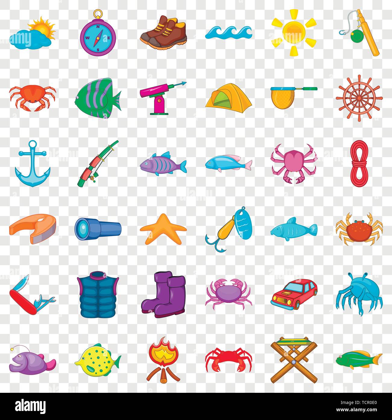 Tube icons set, cartoon style Stock Vector Image & Art - Alamy