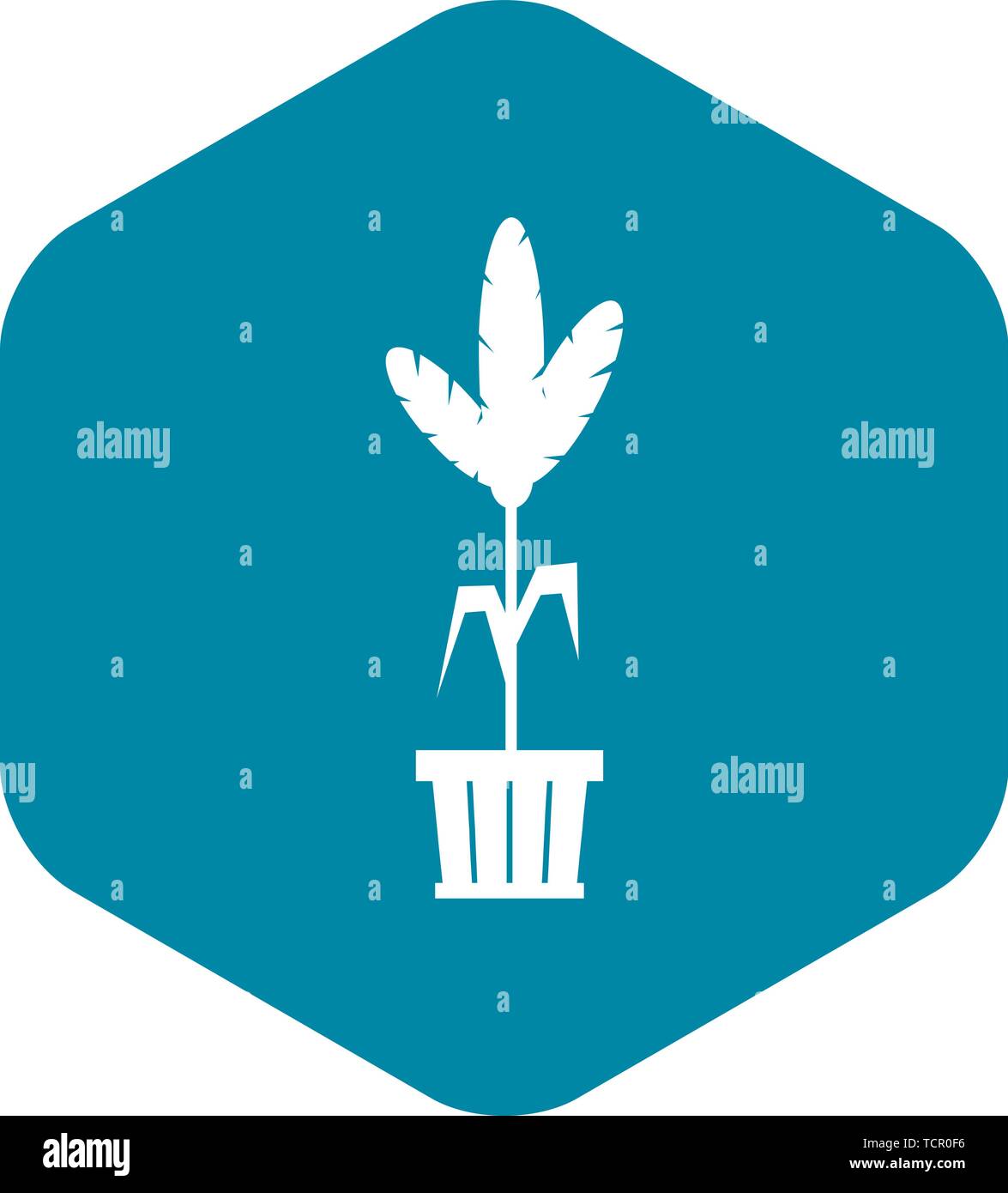 Decoration plant on pot icon, simple style Stock Vector Image & Art - Alamy