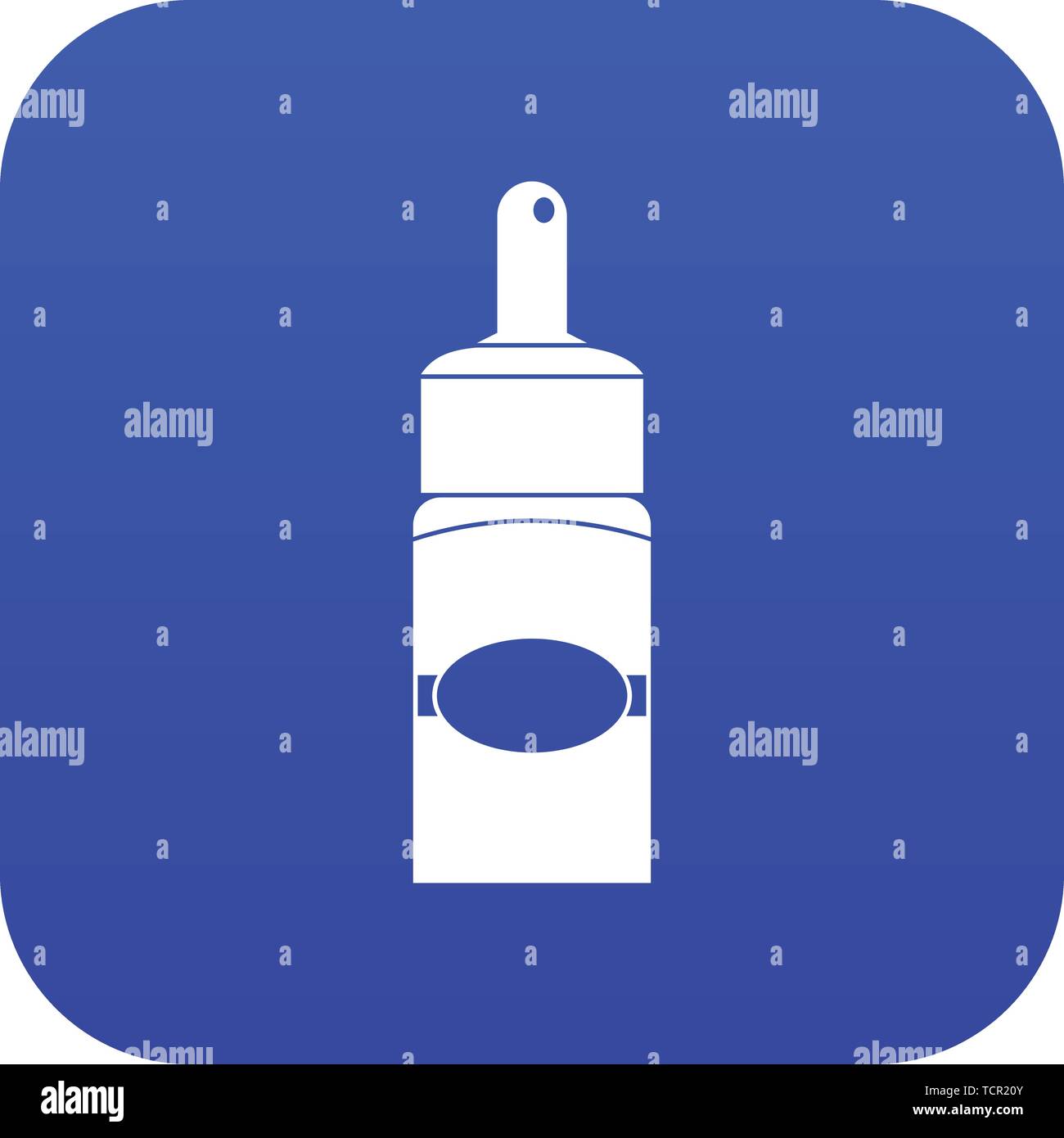 Medical drops icon digital blue Stock Vector