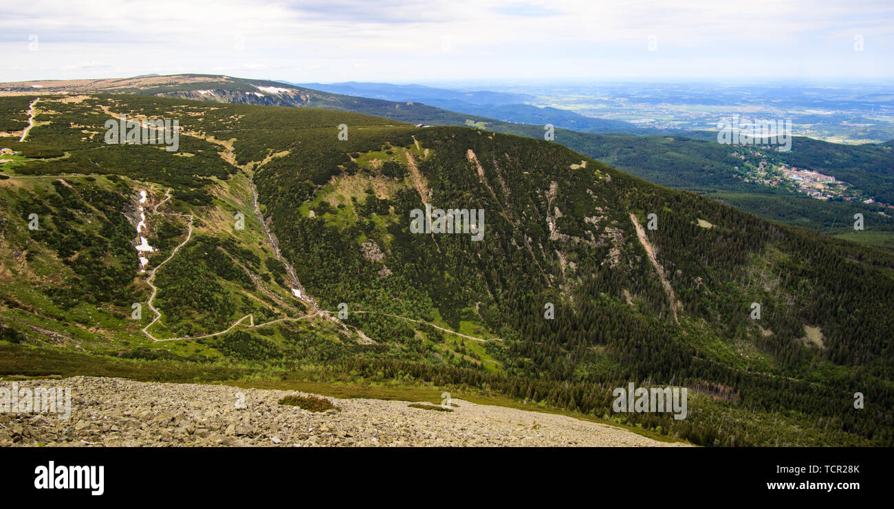 View From The Highest Mountain Of The Czech Republic Schneekoppe view-from-the-highest-mountain-of-the-czech-republic-schneekoppe