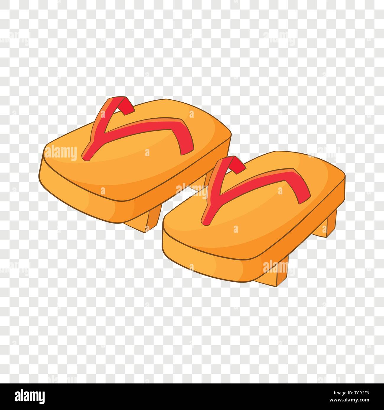 Japanese geta footwear icon, cartoon style Stock Vector Image & Art - Alamy