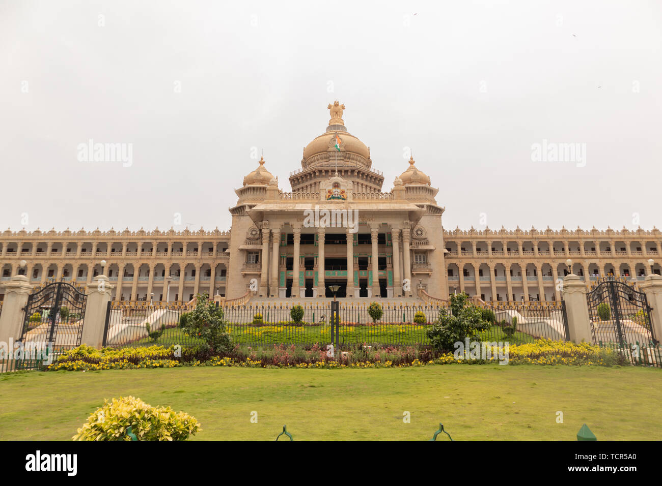 Vidhana Soudha is the seat of Karnataka's legislative assembly located in Bengaluru, India Stock Photo