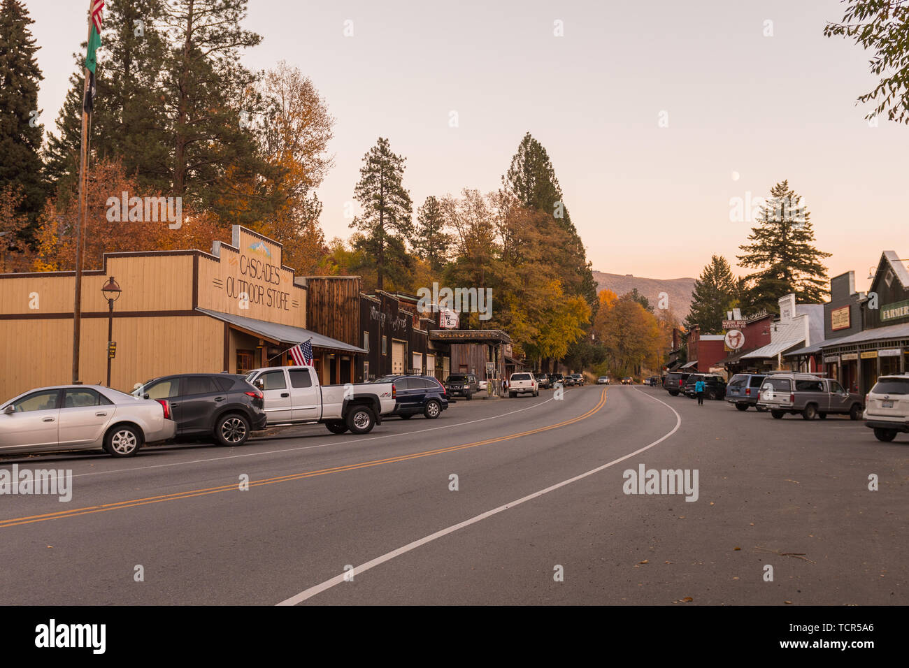 Buildings With The Aesthetics Of The Old American West In Winthrop At