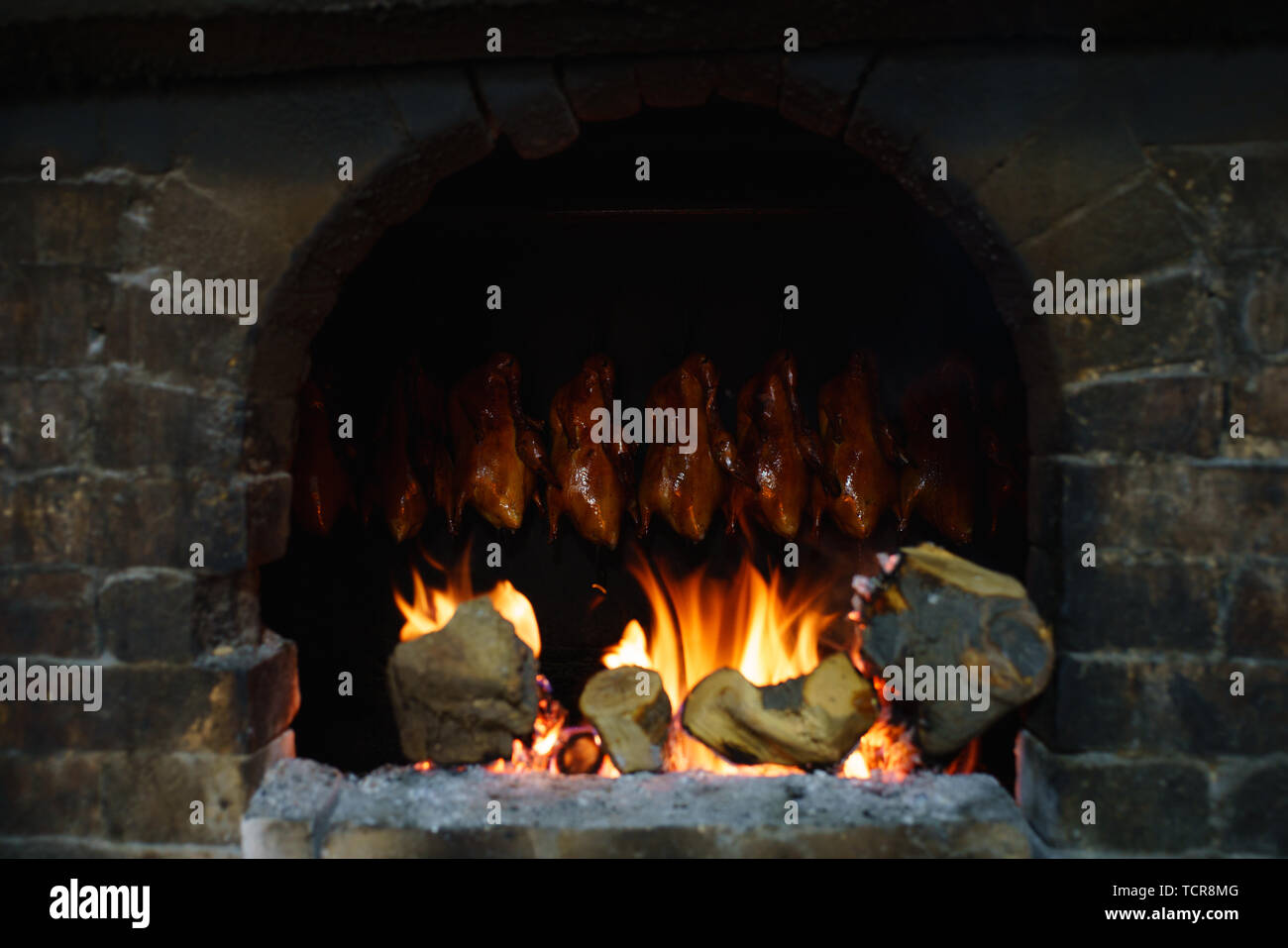 Roast duck oven Stock Photo - Alamy