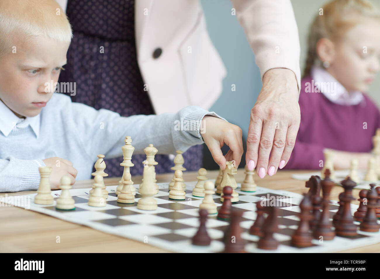 Chess Background. Play Chess Online. Playing Chess with Laptop. Remote  Online Education, Communication with Chess Coach, Family. Stock Image -  Image of family, issues: 199772003