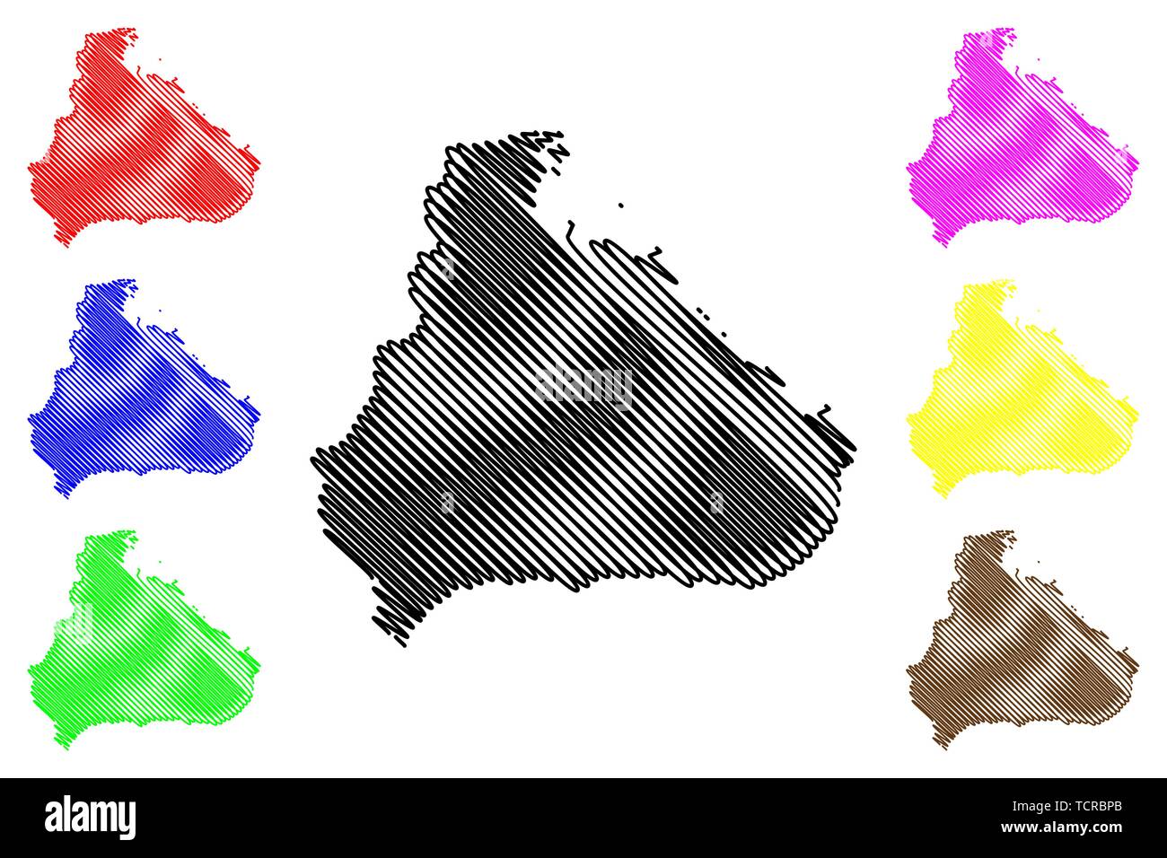 Kangwon Province Democratic Peoples - Kangwon Province Democratic Peoples Republic Of Korea Dprk Dpr Korea Provinces Of North Korea Map Vector Illustration Scribble Sketch Kangwondo TCRBPB 