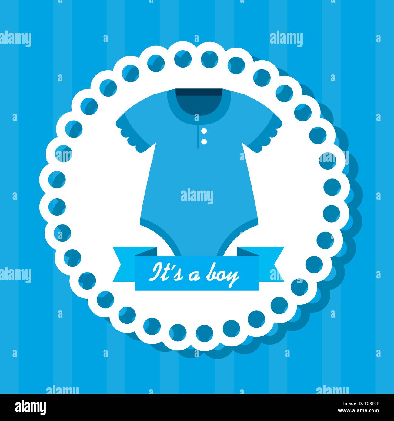 label of little boy pijama with ribbon Stock Vector Image & Art - Alamy