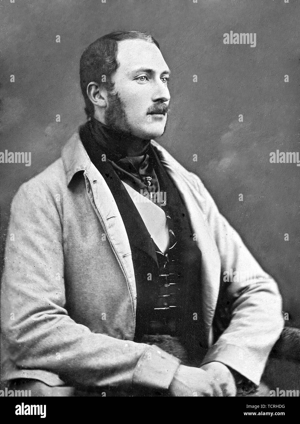 Prince Albert of Saxe-Coburg and Gotha (Francis Albert Augustus Charles Emmanuel, 1819 – 1861) was the husband of Queen Victoria Stock Photo