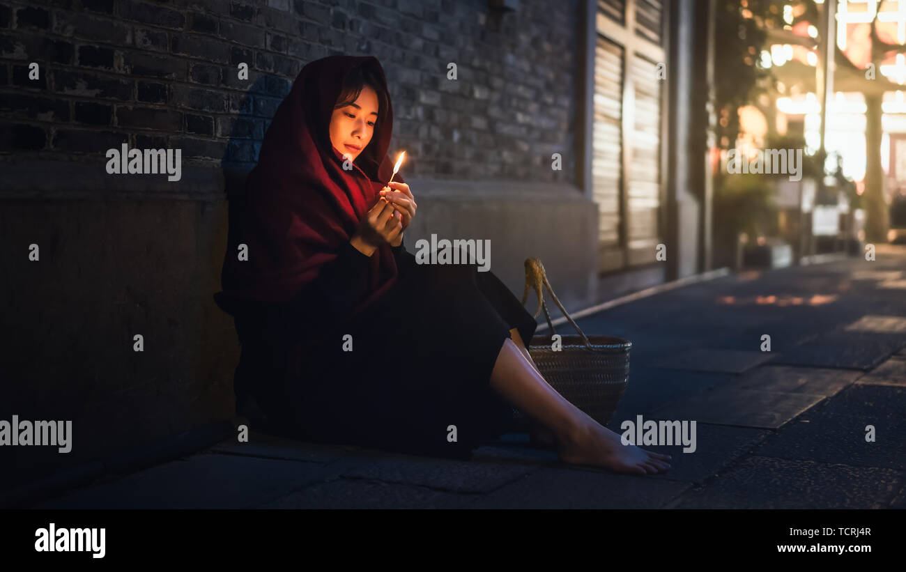Little girl selling matches hires stock photography and images Alamy