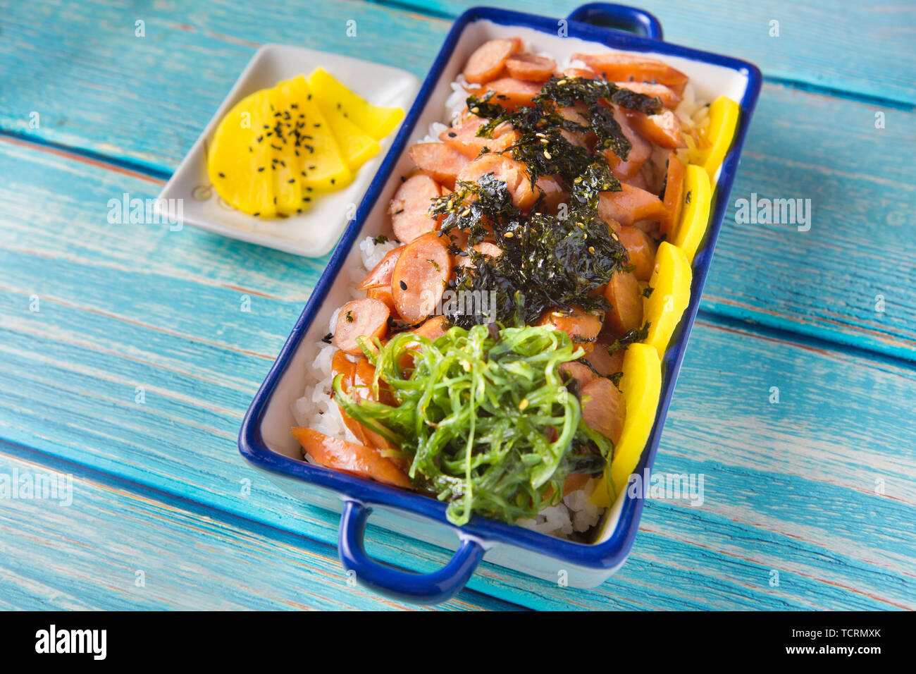Roast bowel rice Stock Photo - Alamy