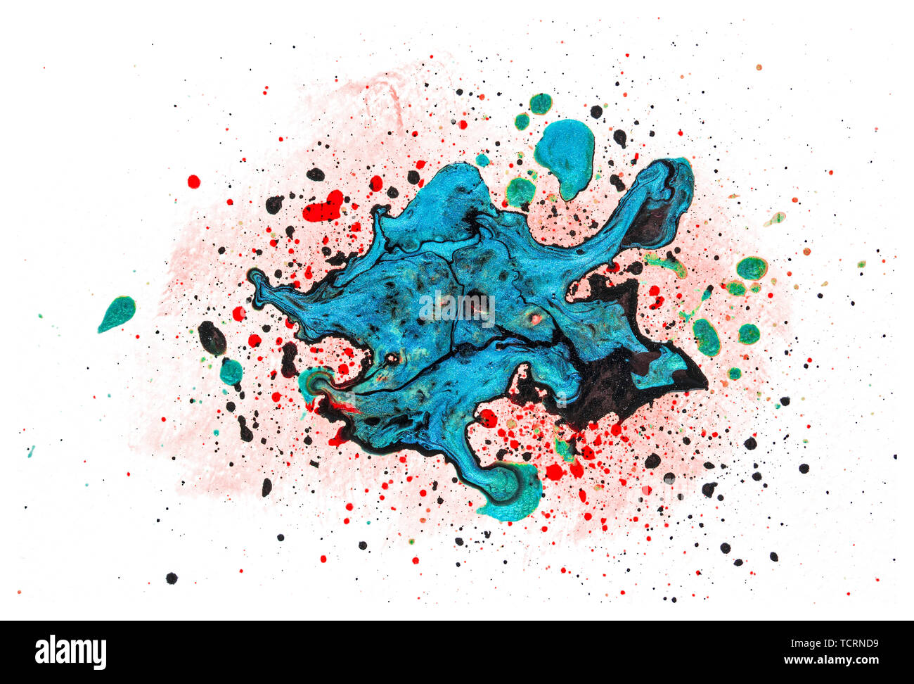 Black white red paint splatter hi-res stock photography and images - Alamy