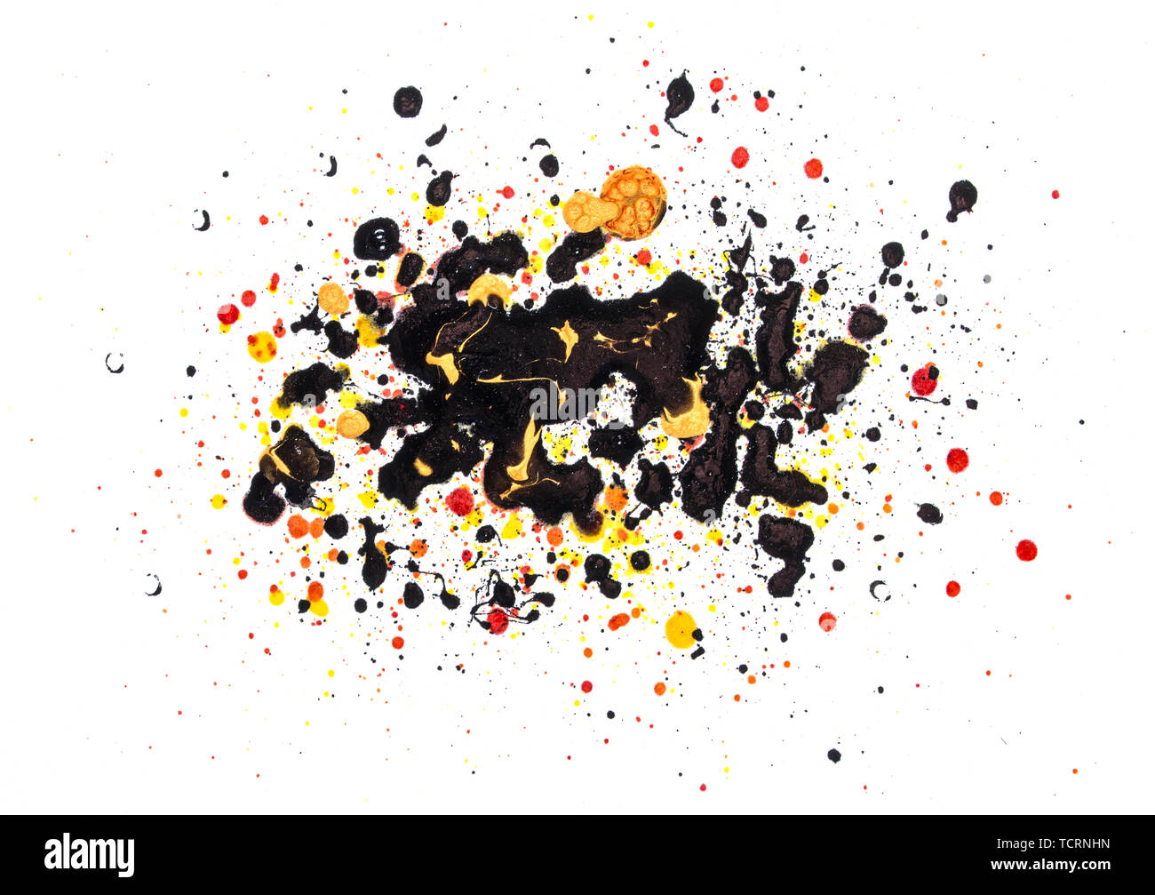 Black And Gold Splatter Wallpaper - Draw-meta