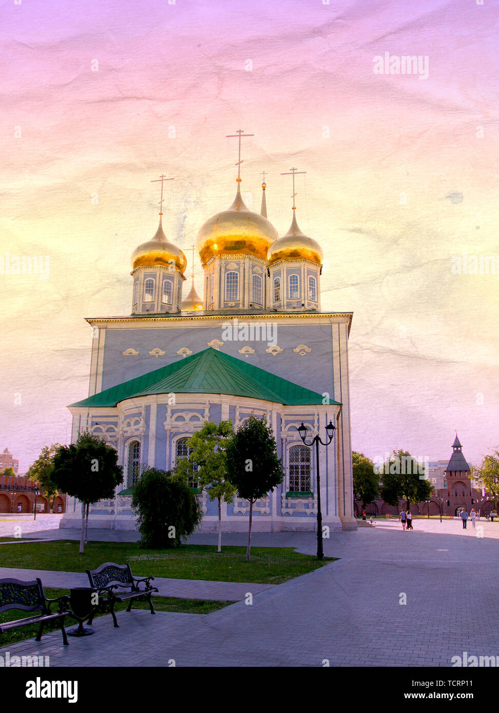Photo of an old orthodox church in Russian city in summer Stock Photo ...
