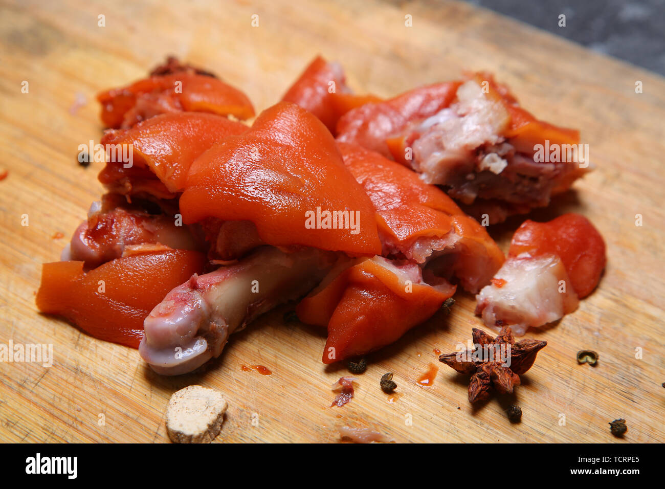 pig 's hoof Stock Photo Alamy