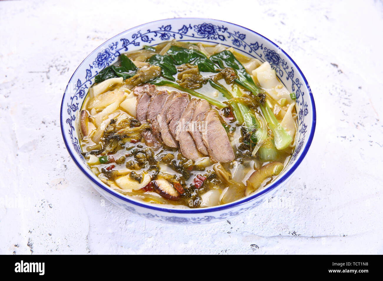 Sauerkraut beef noodles Stock Photo Alamy