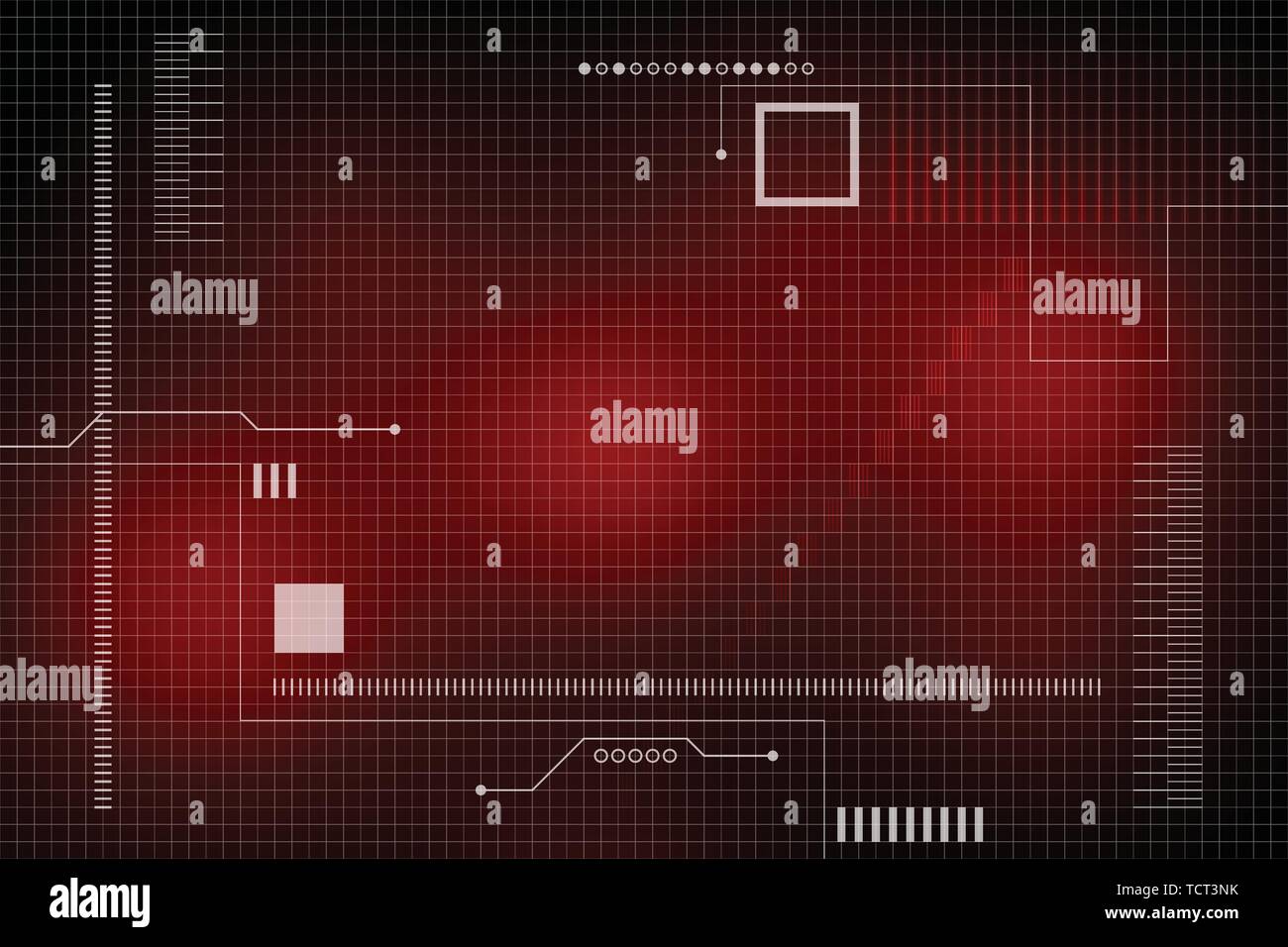 Vector interface used to tell details of various information Stock ...