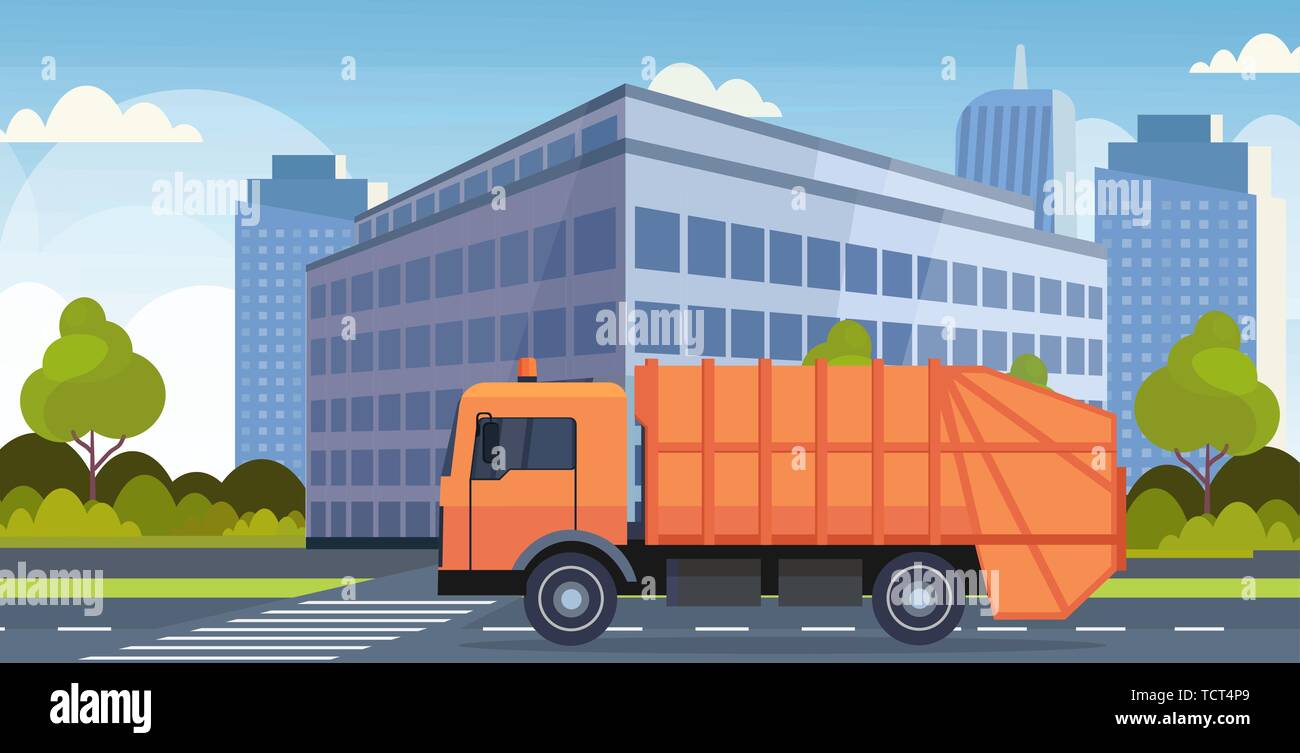 Rubbish van Stock Vector Images Alamy